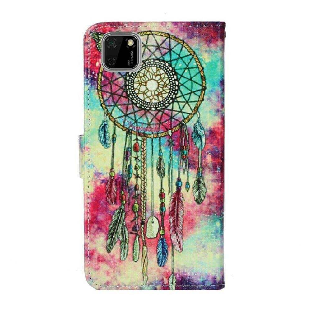 Folio-hoesje voor Huawei Y5p Betoverde Mandala