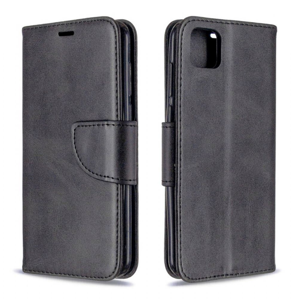 Folio-hoesje voor Huawei Y5p Flip Case Gladde Schuine Klep