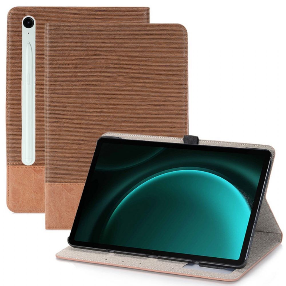 Cover Samsung Galaxy Tab S9 Fe Tweekleurig Bescherming Hoesje