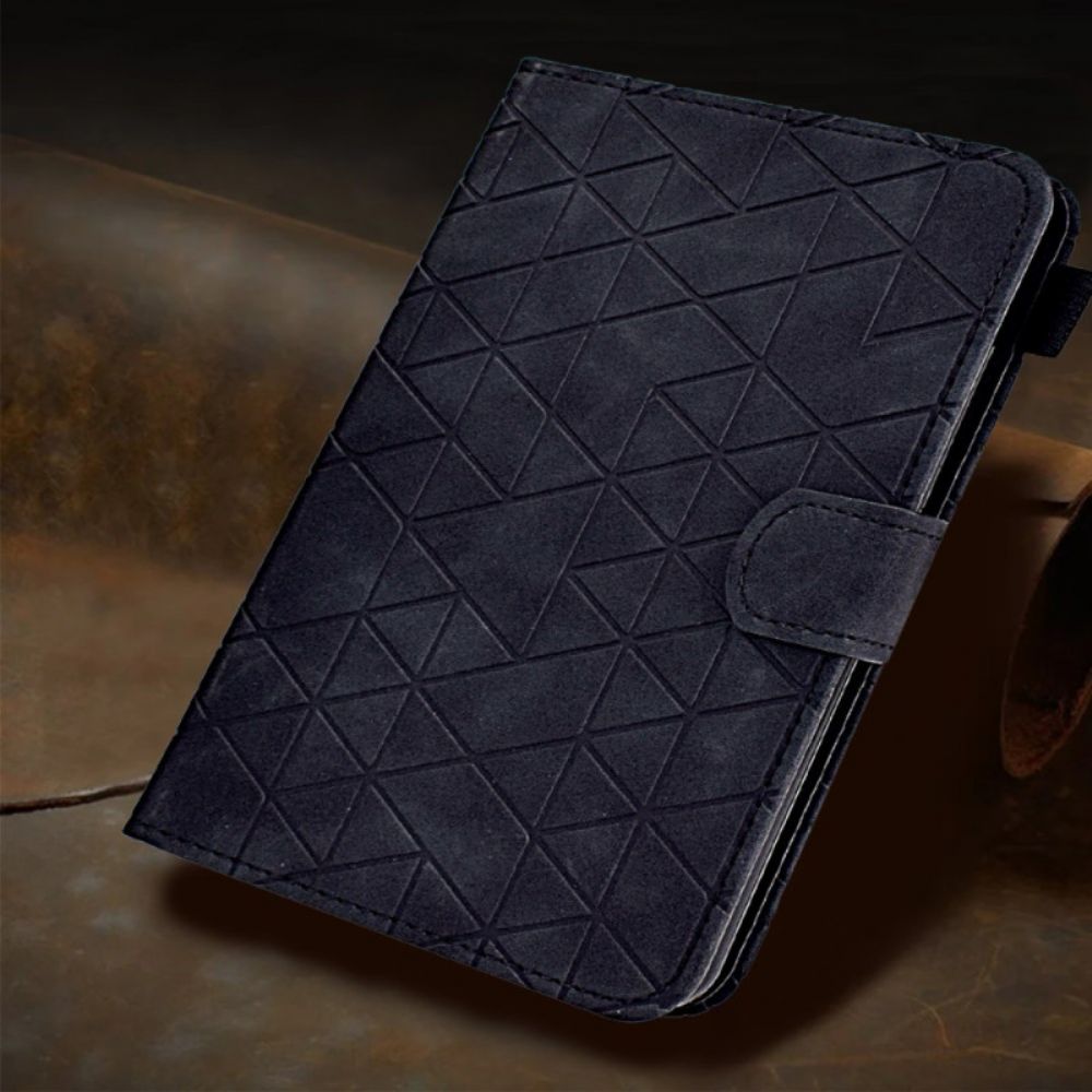 Leren Hoesje Samsung Galaxy Tab S9 Fe Geometrisch Patroon Bescherming Hoesje