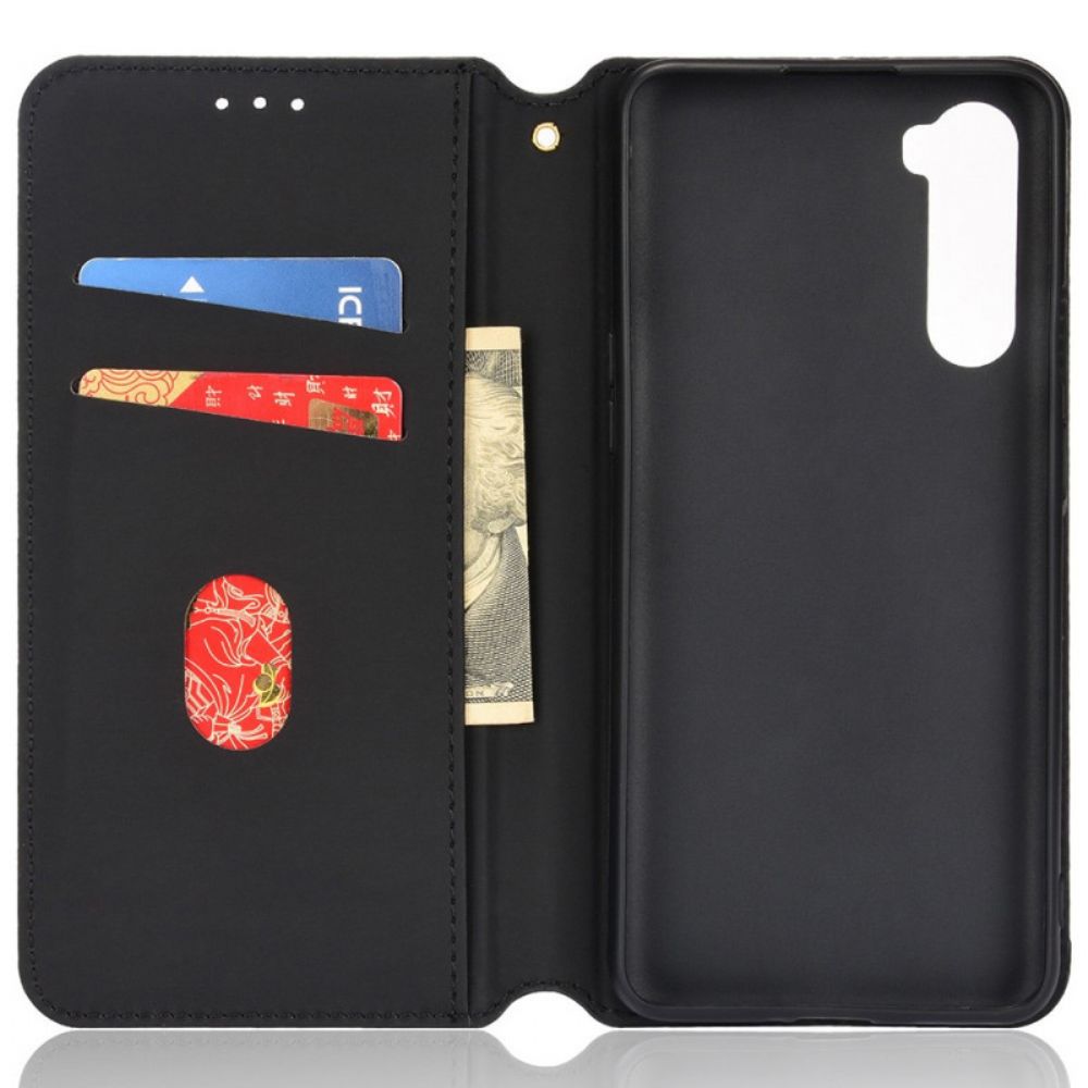 Bescherming Hoesje voor OnePlus Nord Folio-hoesje Diamant Leder Effect