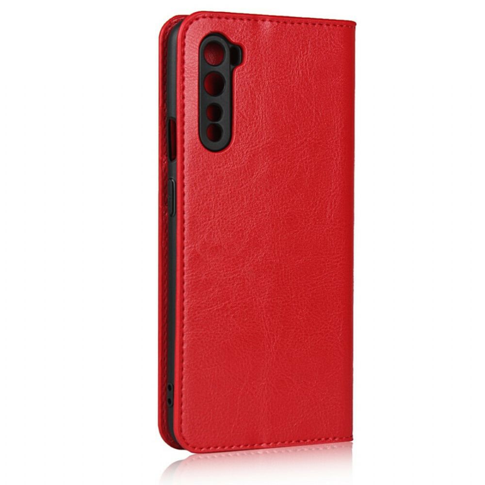 Bescherming Hoesje voor OnePlus Nord Folio-hoesje Echt Leer