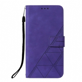 Folio-hoesje voor OnePlus Nord Piramide Leereffect