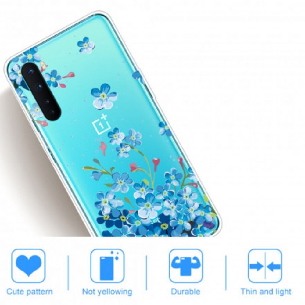 Hoesje voor OnePlus Nord Blauwe Bloemen