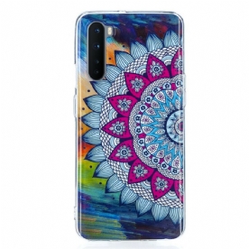 Hoesje voor OnePlus Nord Fluorescerende Kleurrijke Mandala