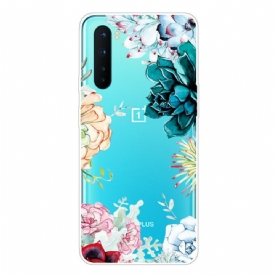 Hoesje voor OnePlus Nord Naadloze Aquarelbloemen