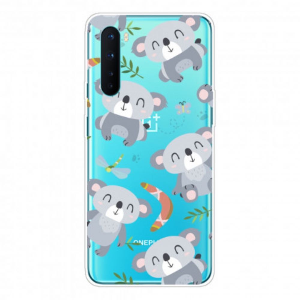 Hoesje voor OnePlus Nord Schattige Grijze Koala's