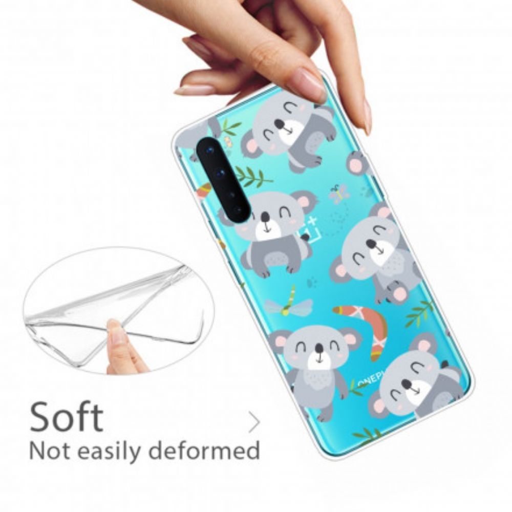 Hoesje voor OnePlus Nord Schattige Grijze Koala's