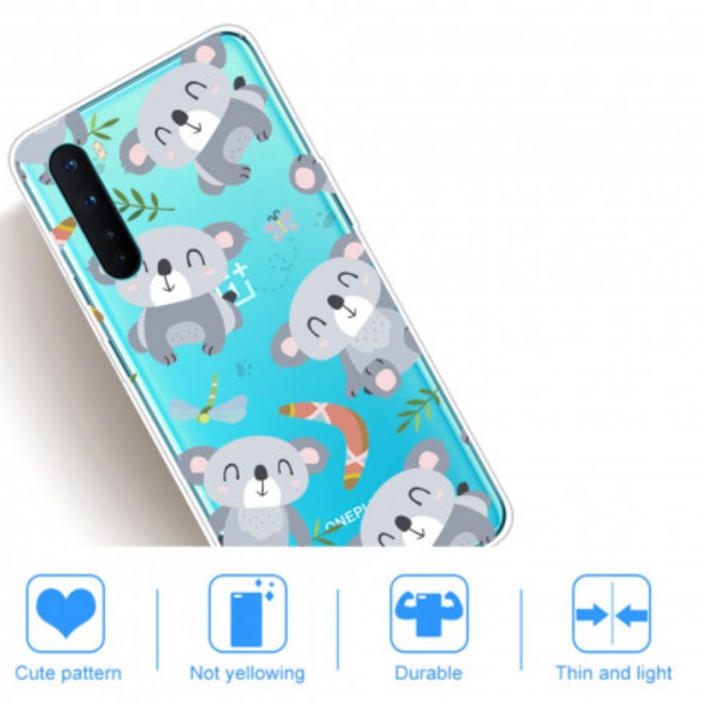 Hoesje voor OnePlus Nord Schattige Grijze Koala's