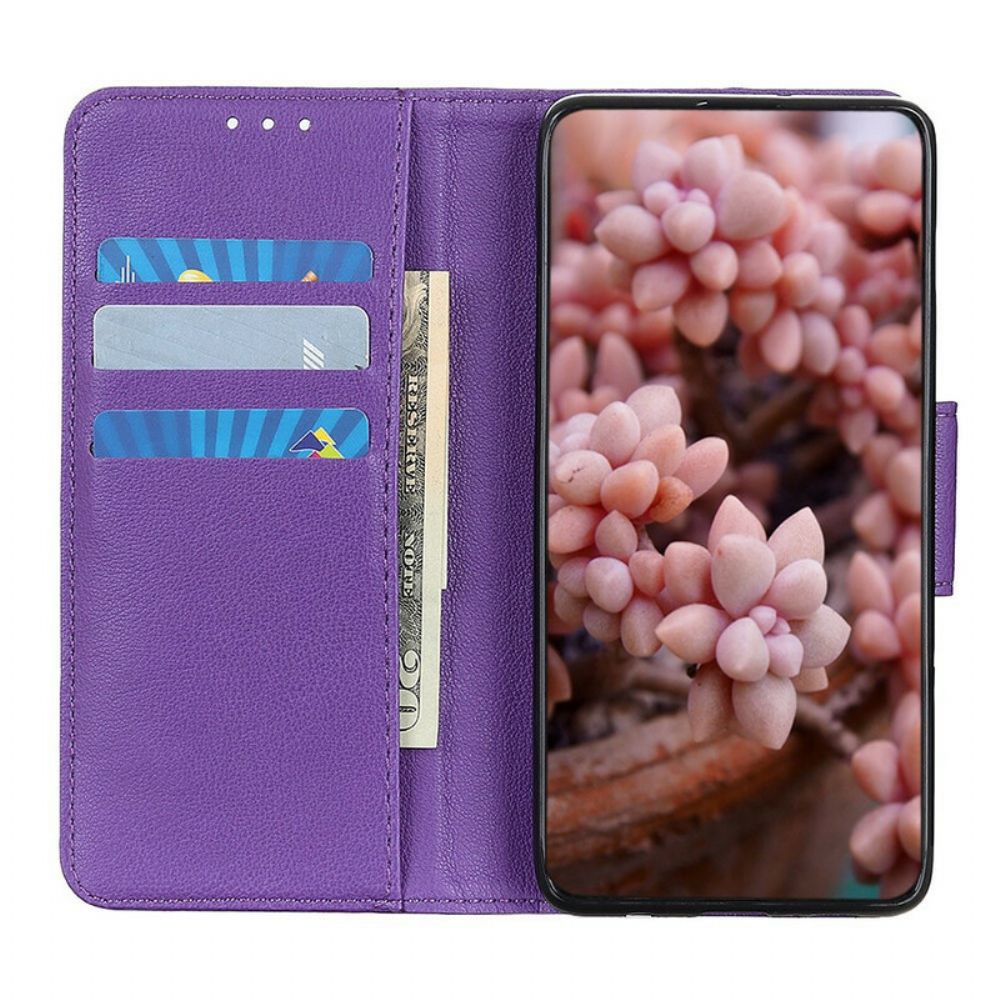 Leren Hoesje voor OnePlus Nord Lichi Lederen Stijl