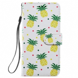 Bescherming Hoesje Samsung Galaxy S24 Plus 5g Ananas Met Bandje