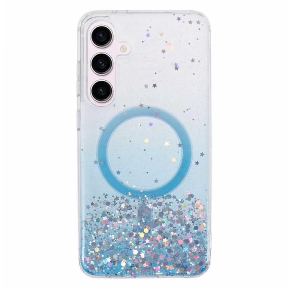 Case Hoesje Samsung Galaxy S24 Plus 5g Telefoonhoesje Magsafe-compatibele Glitters