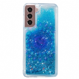 Case Hoesje Samsung Galaxy S24 Plus 5g Telefoonhoesje Vloeibare Glitter En Mandala