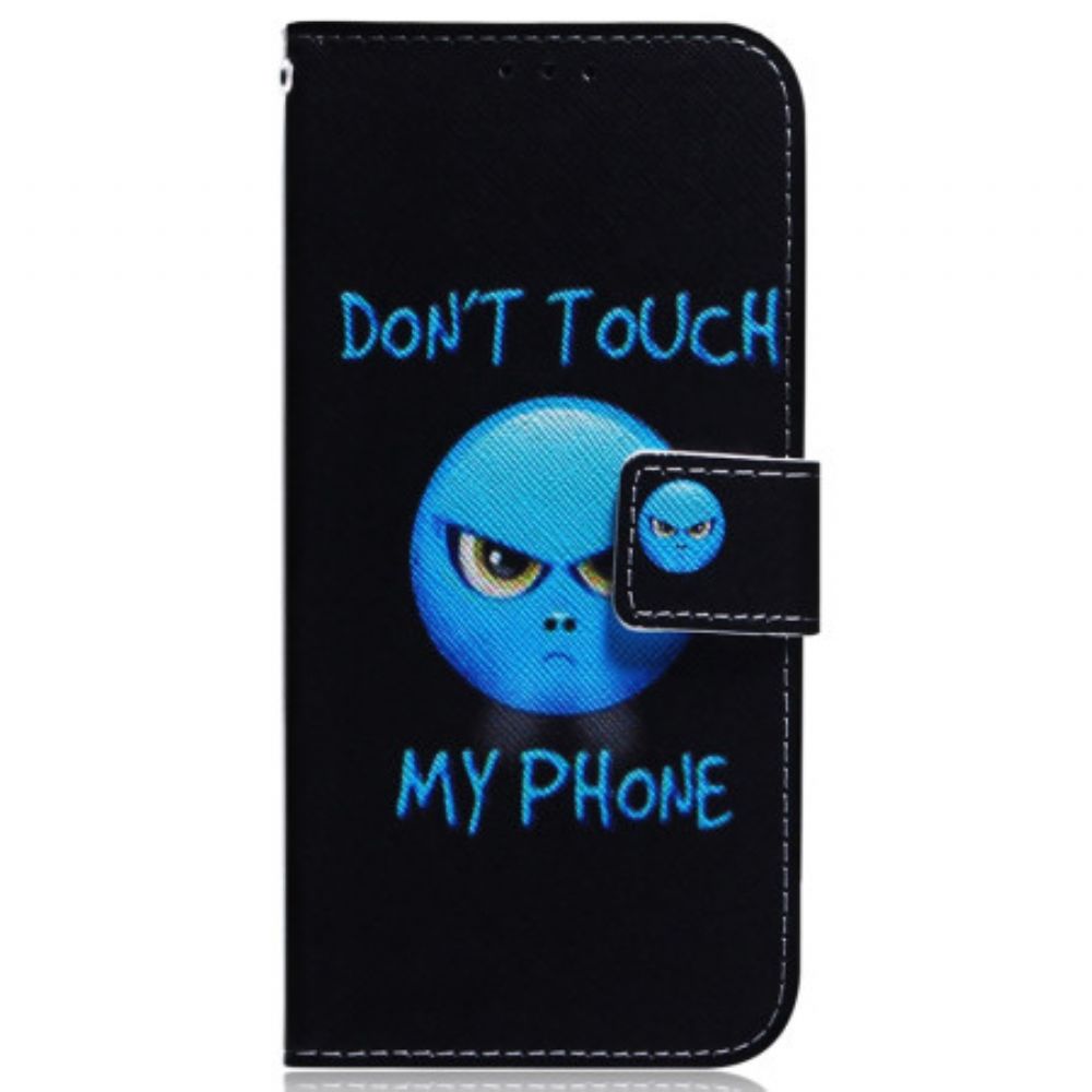 Flip Case Leren Samsung Galaxy S24 Plus 5g Emoji-telefoon