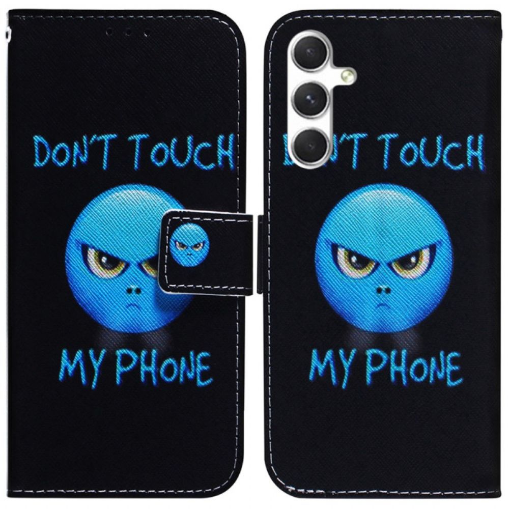 Flip Case Leren Samsung Galaxy S24 Plus 5g Emoji-telefoon