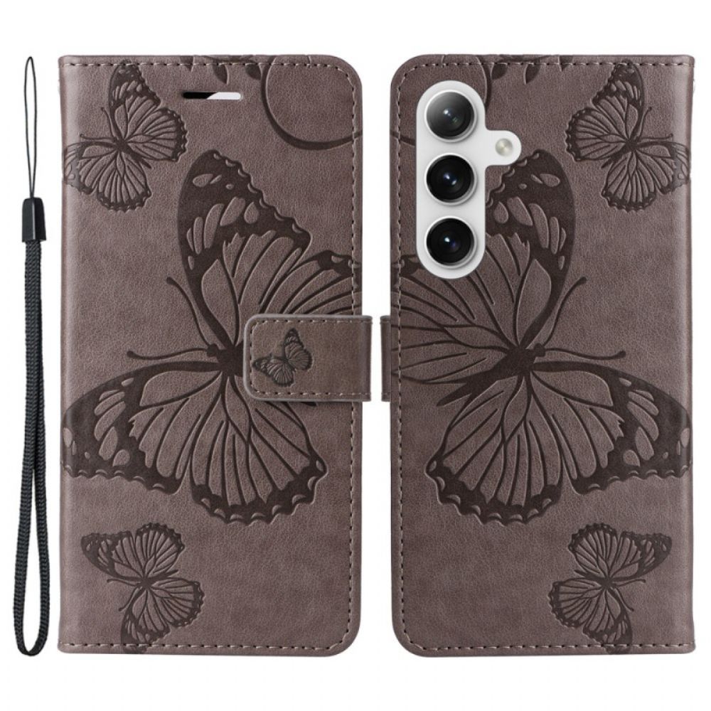 Flip Case Leren Samsung Galaxy S24 Plus 5g Reuzevlinders