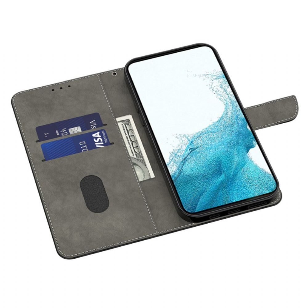 Flip Case Leren Samsung Galaxy S24 Plus 5g Twee Veren