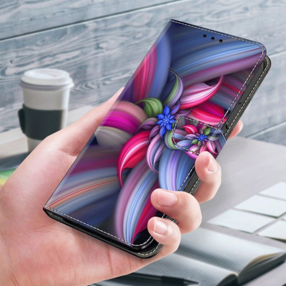 Folio-hoesje Samsung Galaxy S24 Plus 5g Kleurrijke Bloemen