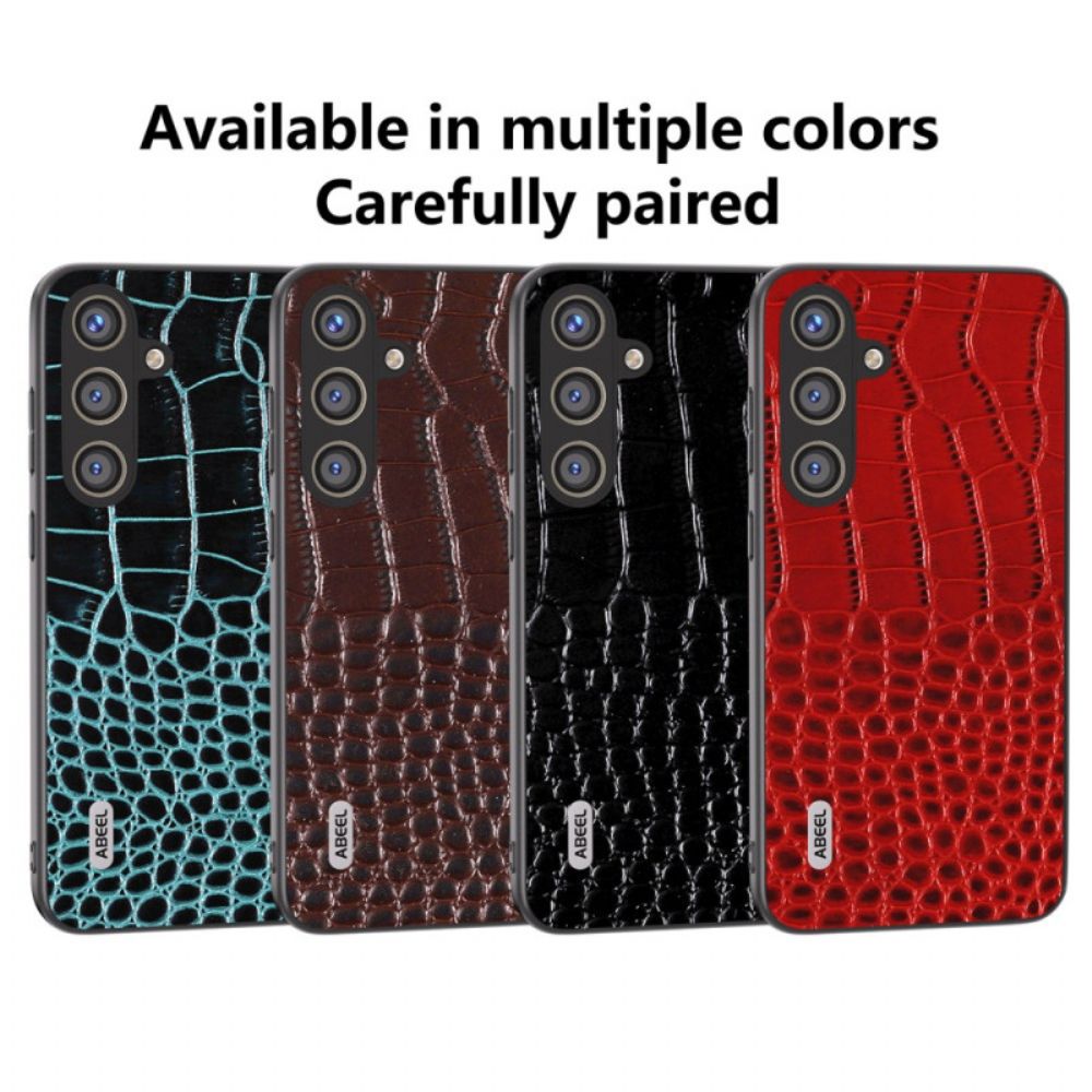 Hoesje Voor Samsung Galaxy S24 Plus 5g Abeel Krokodiltextuurserie