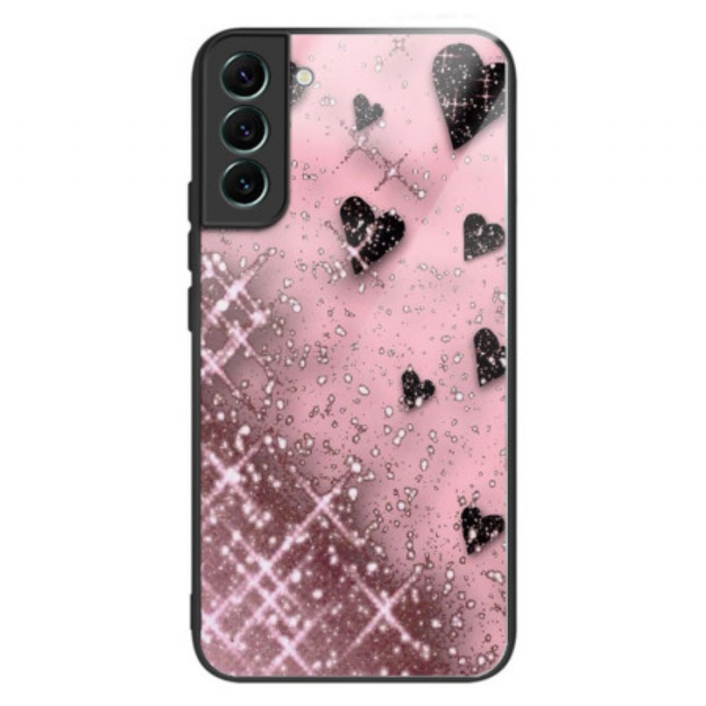 Hoesje Voor Samsung Galaxy S24 Plus 5g Roze Love Gehard Glas