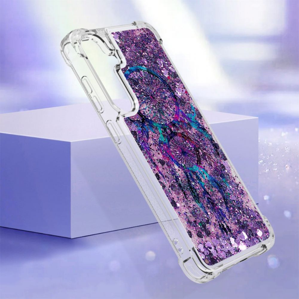 Hoesje Voor Samsung Galaxy S24 Plus 5g Vloeibare Glitter Dromenvanger