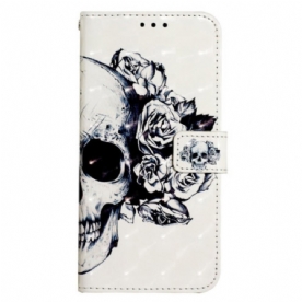 Leren Hoesje Voor Samsung Galaxy S24 Plus 5g Schedel