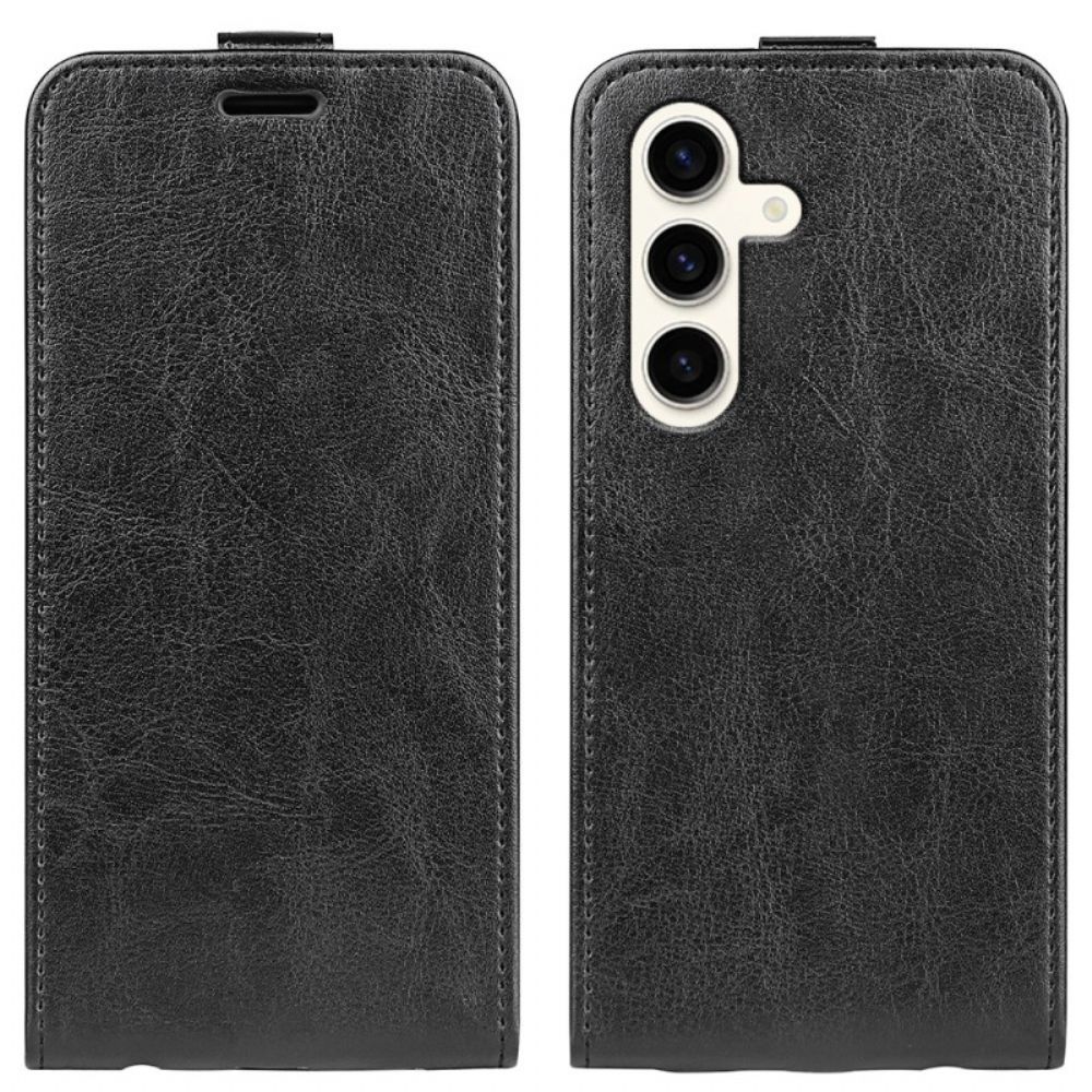 Leren Hoesje Voor Samsung Galaxy S24 Plus 5g Verticale Klep