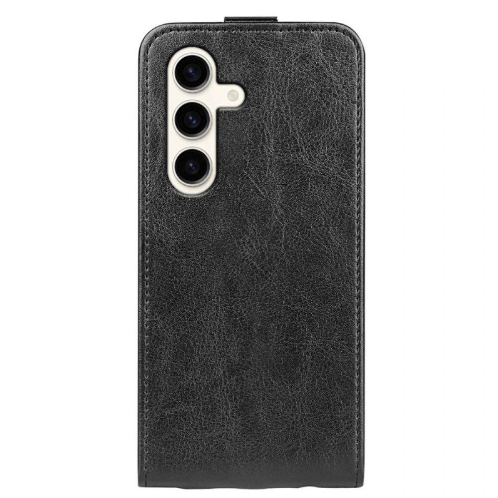 Leren Hoesje Voor Samsung Galaxy S24 Plus 5g Verticale Klep