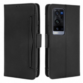 Flip Case voor Vivo X60 Pro Plus Eerste Klas Multi-kaart