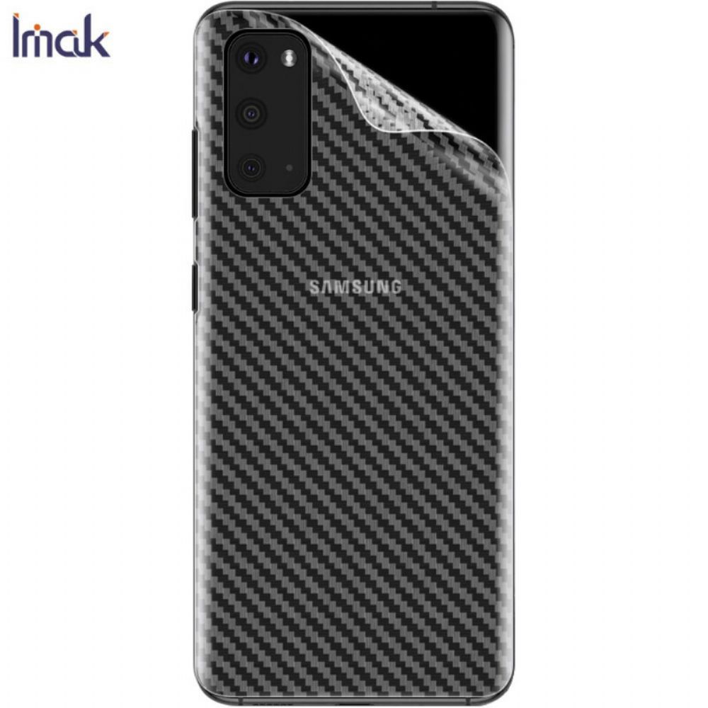 Achterfilm Voor Samsung Galaxy S20 Carbon Style Imak