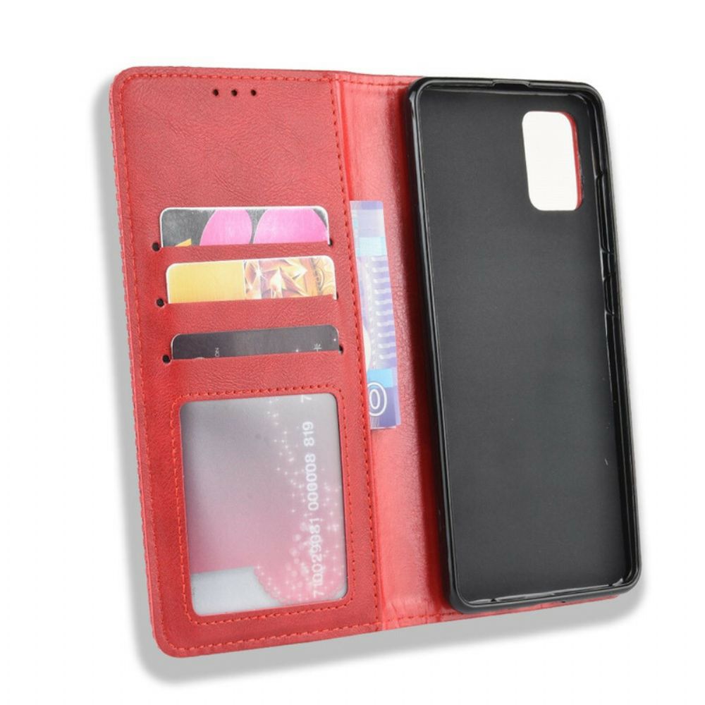 Bescherming Hoesje voor Samsung Galaxy S20 Folio-hoesje Vintage Gestileerd Leereffect