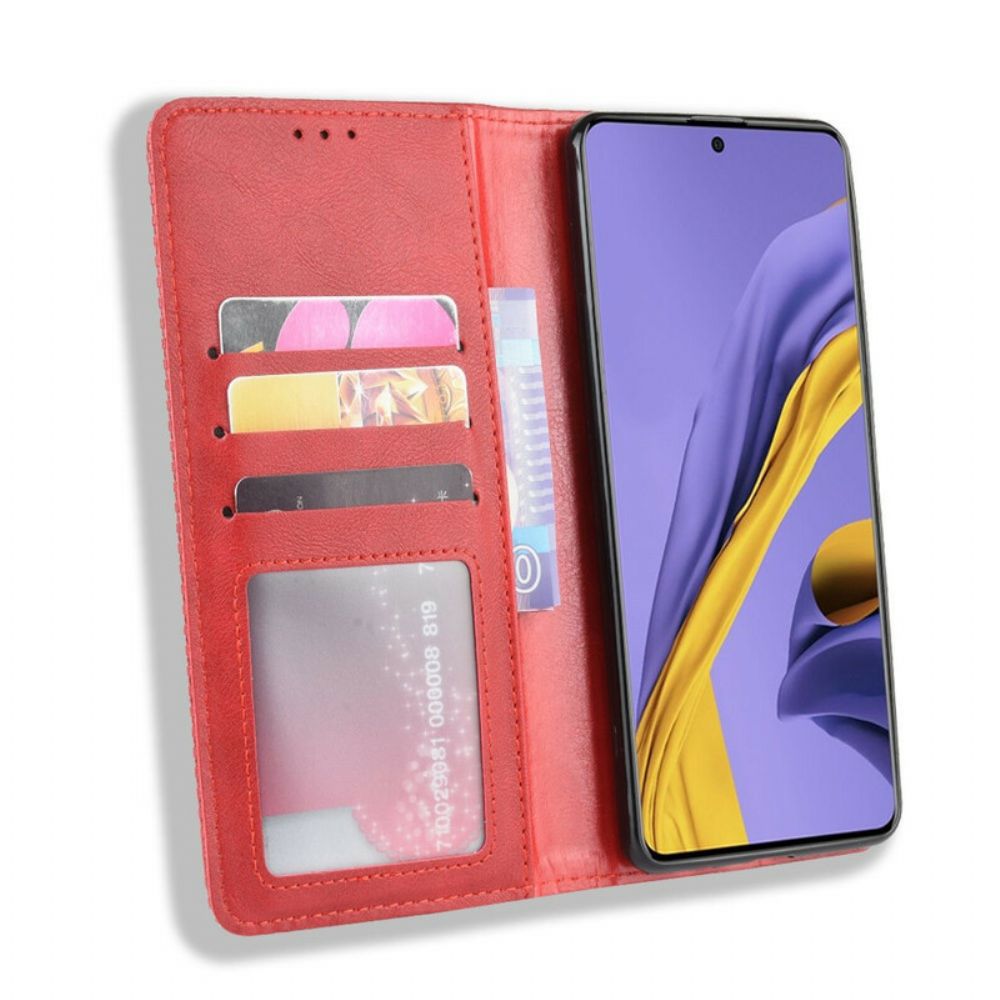 Bescherming Hoesje voor Samsung Galaxy S20 Folio-hoesje Vintage Gestileerd Leereffect