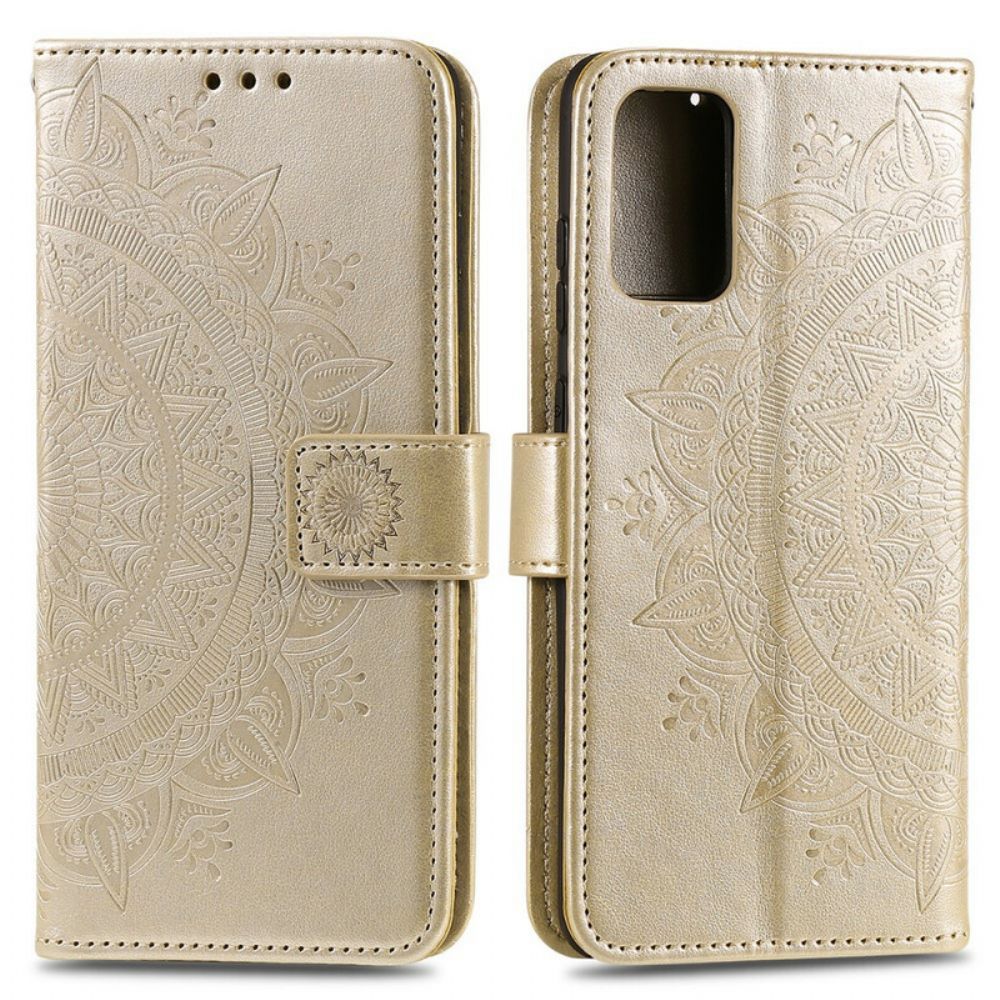 Flip Case voor Samsung Galaxy S20 Zon Mandala