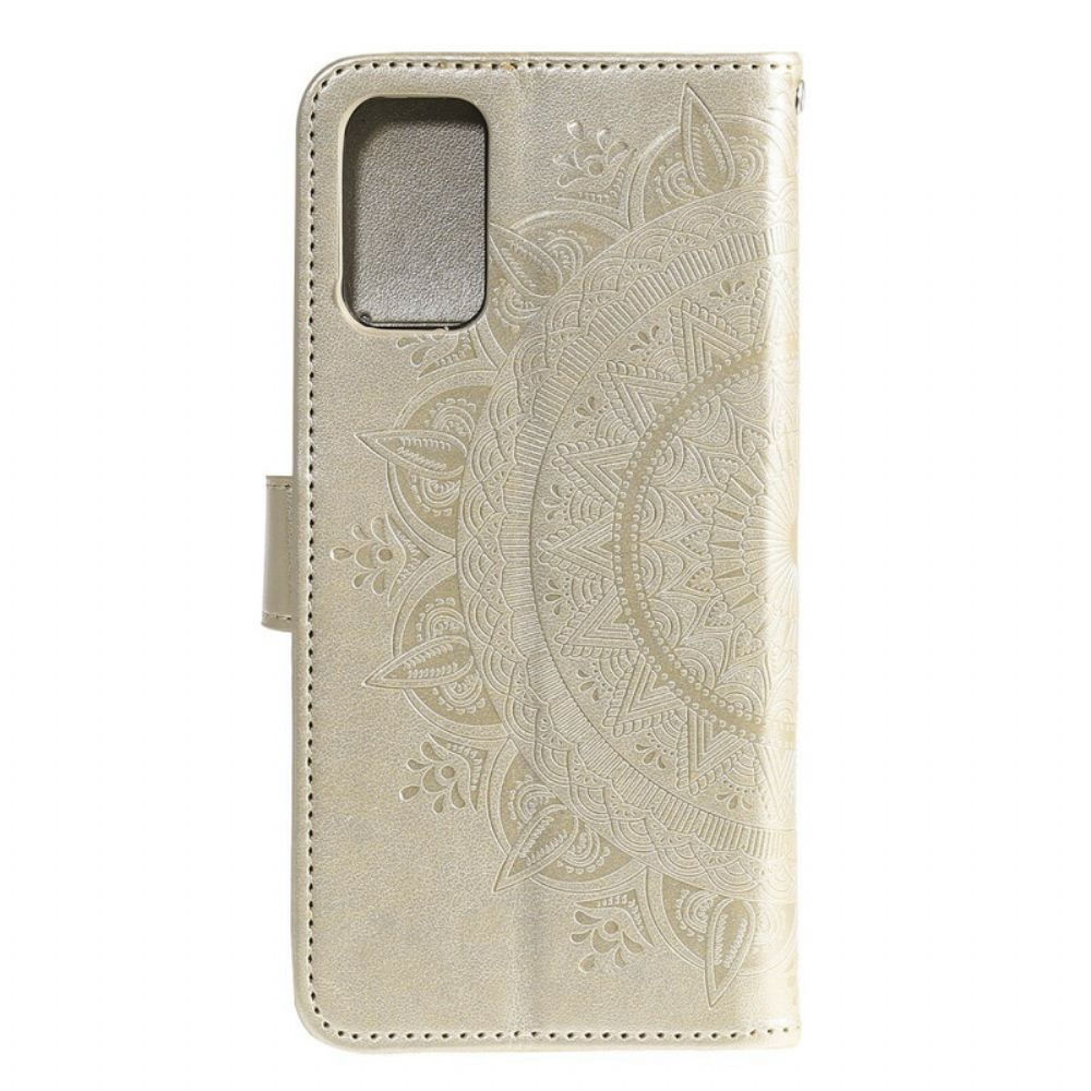 Flip Case voor Samsung Galaxy S20 Zon Mandala