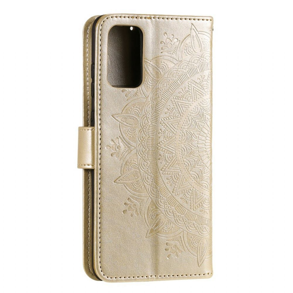 Flip Case voor Samsung Galaxy S20 Zon Mandala