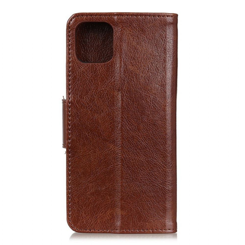 Folio-hoesje voor Samsung Galaxy S20 Gesplitst Nappaleer