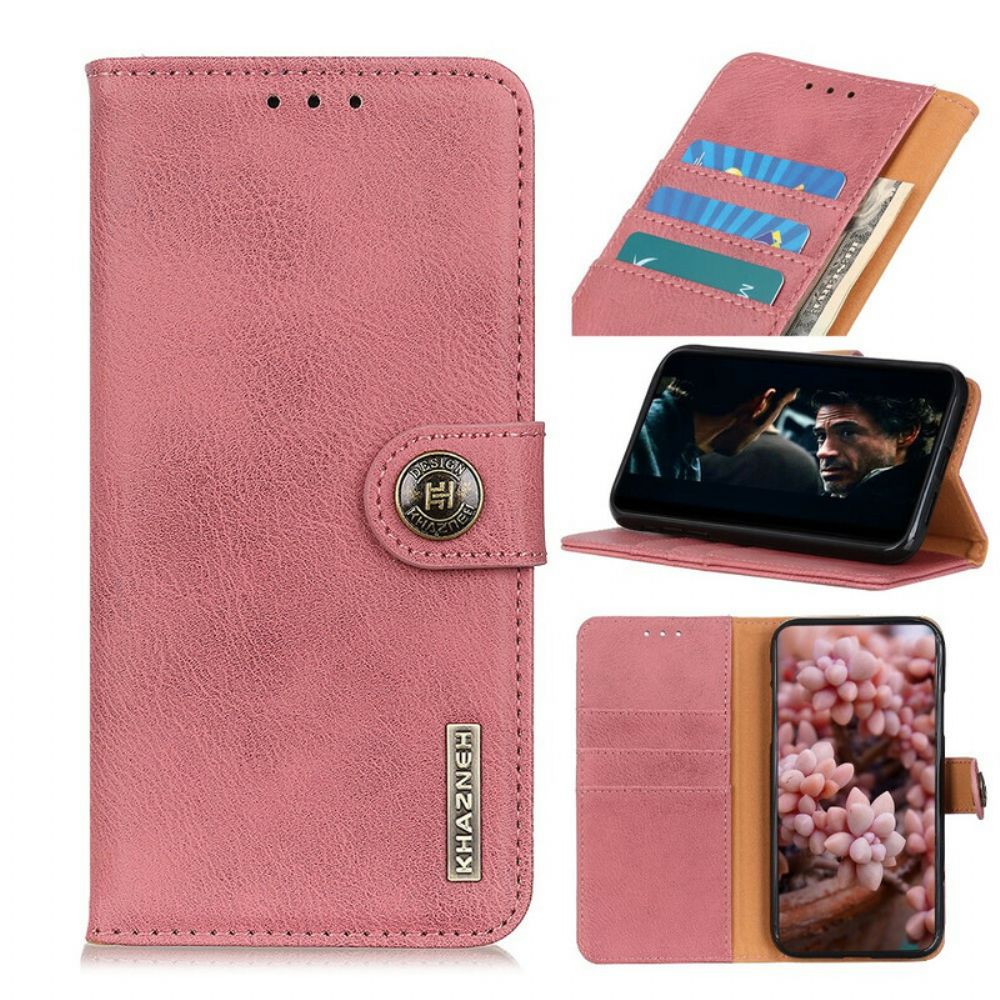 Folio-hoesje voor Samsung Galaxy S20 Imitatieleer Khazneh