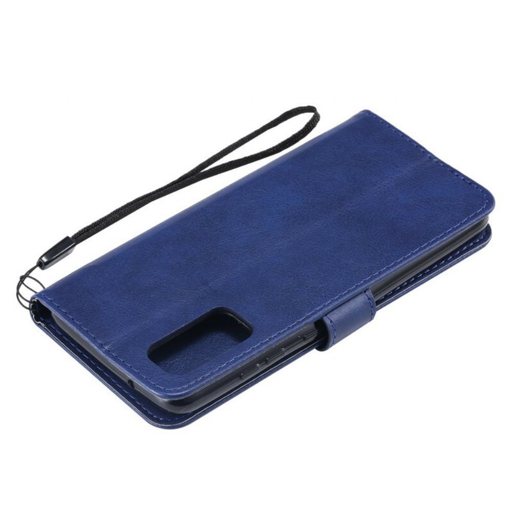 Folio-hoesje voor Samsung Galaxy S20 Met Ketting Kunstleer Band