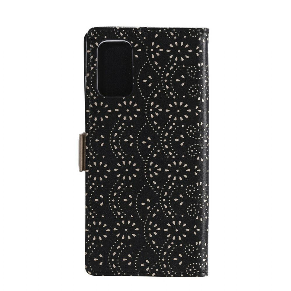 Folio-hoesje voor Samsung Galaxy S20 Met Ketting Portemonnee Met Veterband