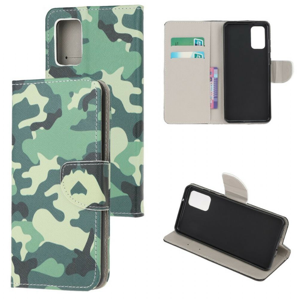 Folio-hoesje voor Samsung Galaxy S20 Militaire Camouflage