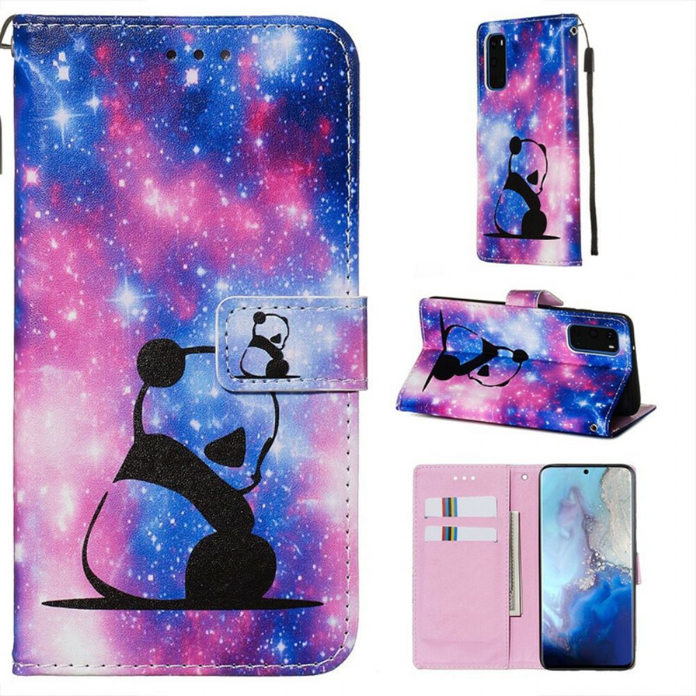 Folio-hoesje voor Samsung Galaxy S20 Panda Galaxy