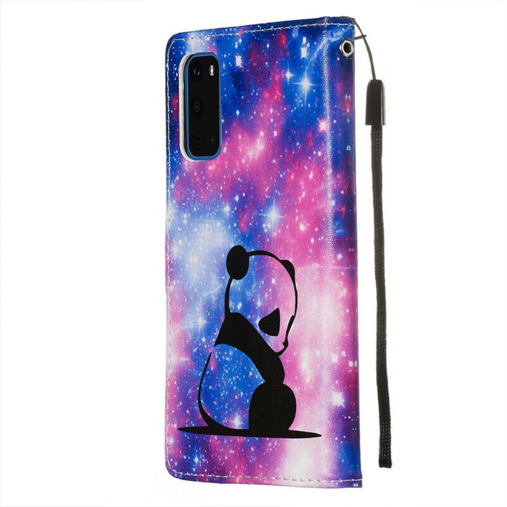 Folio-hoesje voor Samsung Galaxy S20 Panda Galaxy