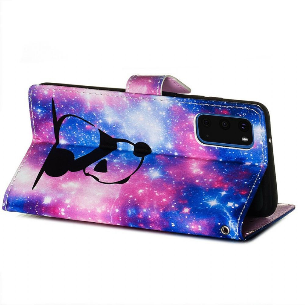 Folio-hoesje voor Samsung Galaxy S20 Panda Galaxy