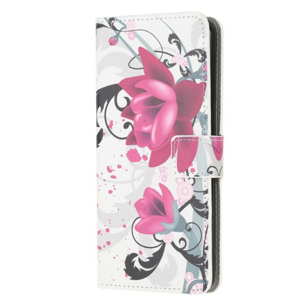 Folio-hoesje voor Samsung Galaxy S20 Tropische Bloemen