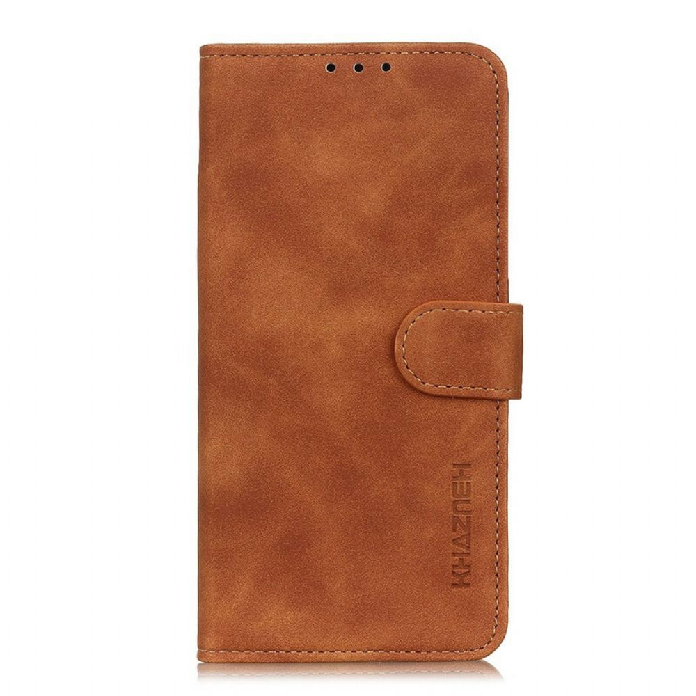 Folio-hoesje voor Samsung Galaxy S20 Vintage Leereffect Khazneh