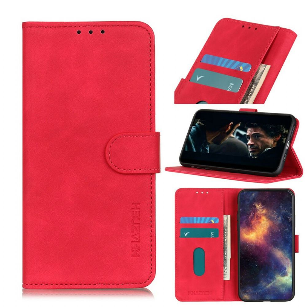 Folio-hoesje voor Samsung Galaxy S20 Vintage Leereffect Khazneh