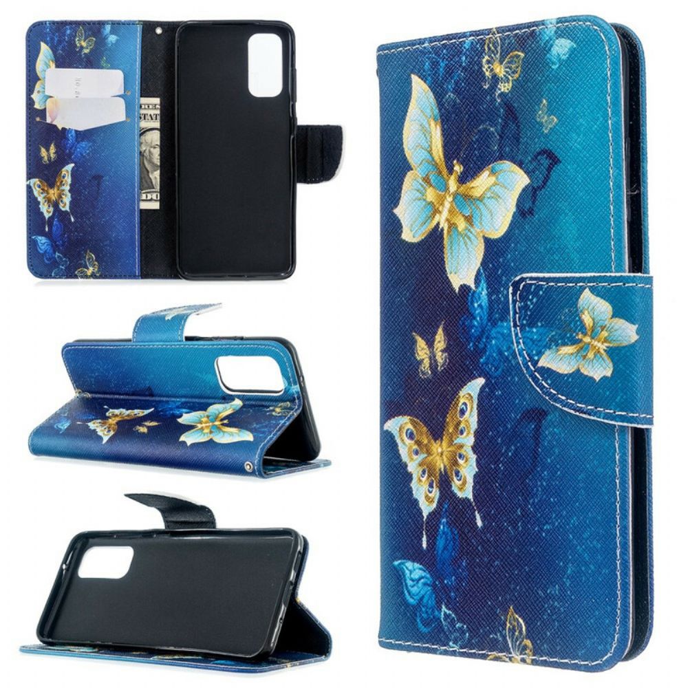 Folio-hoesje voor Samsung Galaxy S20 Vlinders Koningen