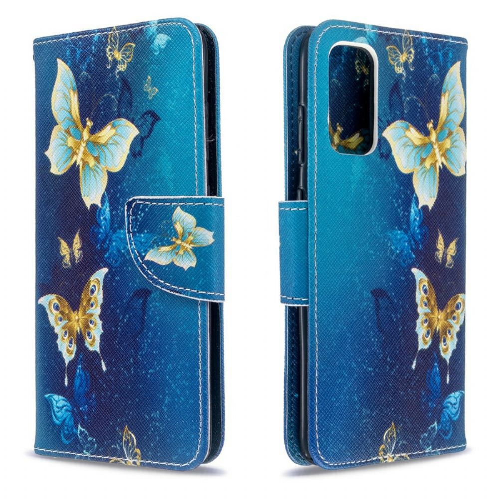 Folio-hoesje voor Samsung Galaxy S20 Vlinders Koningen