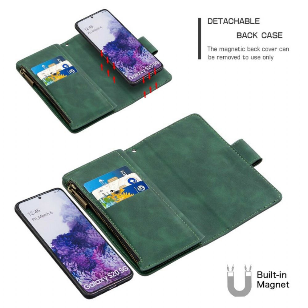 Hoesje Folio-hoesje voor Samsung Galaxy S20 Afneembare Rits