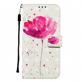 Hoesje Folio-hoesje voor Samsung Galaxy S20 Aquarel Halster